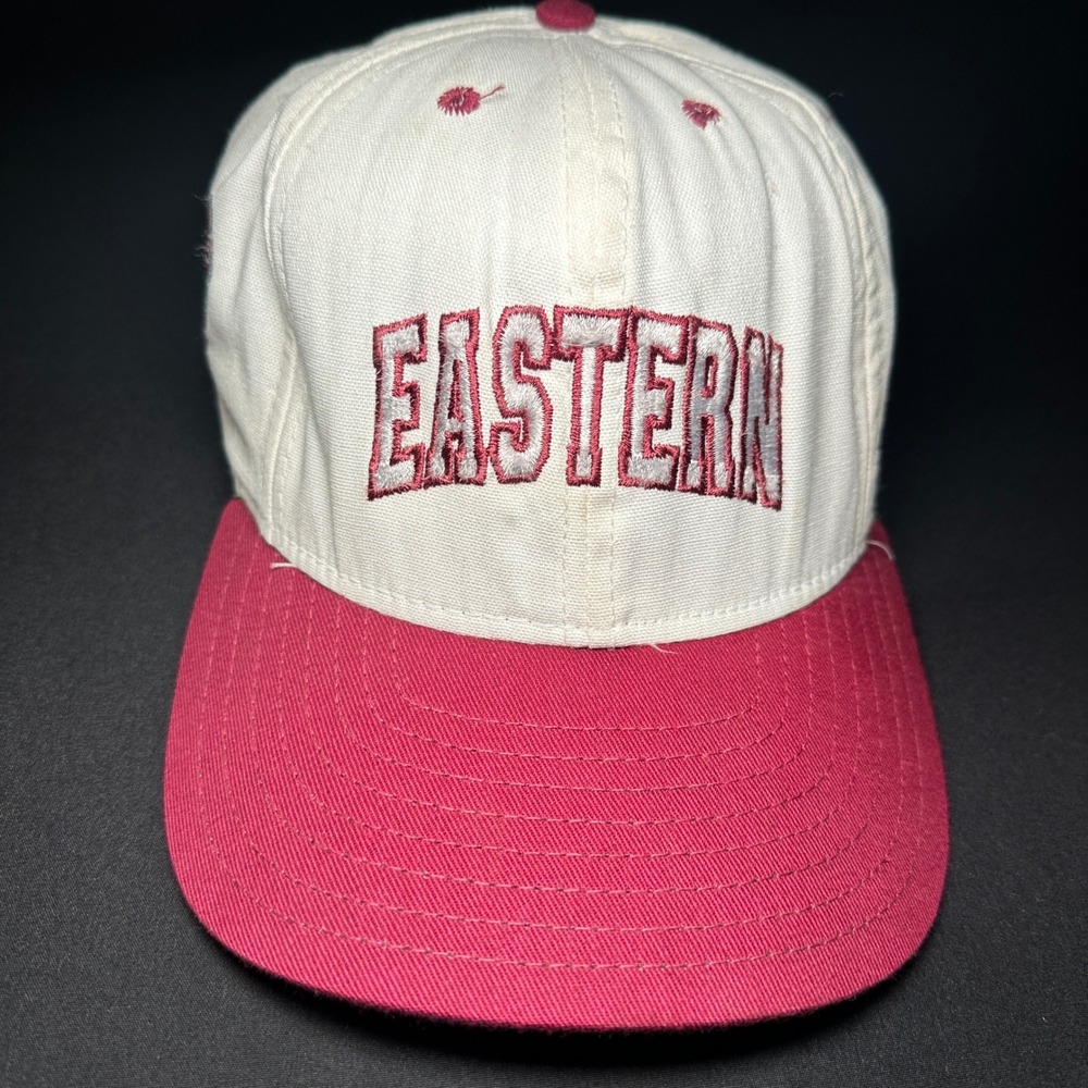 Vintage Eastern Colonels EKU Hat Baseball Cap Embroidered Made in USA Spellout